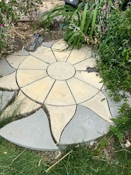 Photo of free Sun shaped paving slabs (Sandridge AL4) #1