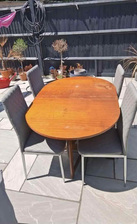 Photo of free Indoor folding table and 4 chairs (Hailsham BN27) #1