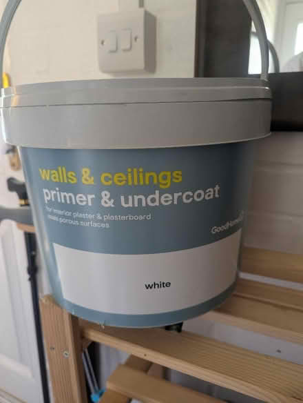 Photo of free New Bucket of Paint - White Undercoat (Brize Norton OX18) #1