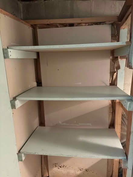 Photo of free Gray painted wood for shelves (Croton-on-Hudson) #1