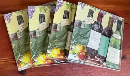 Photo of free Vintage Wine Bottle Glass Coasters (Redwood City) #1