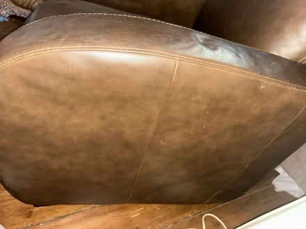 Photo of free Leather Brown Armchair - Big (Barnes) #2