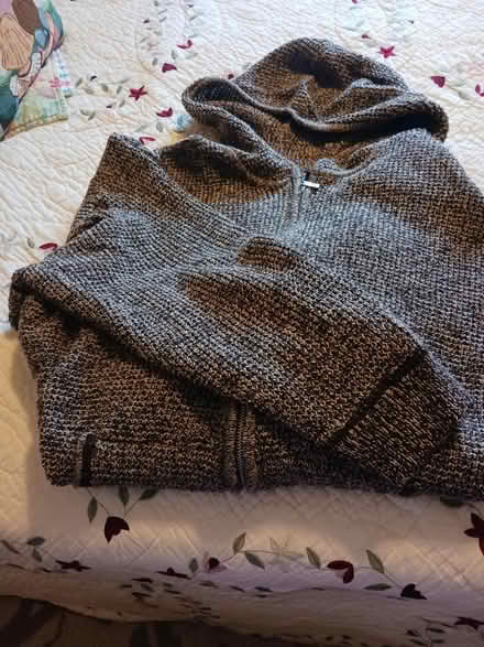 Photo of free Woman's Hooded Sweater Jacket (Cliffwood Beach) #3