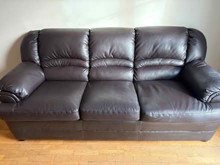 Photo of free Leather Sofa (Skerries) #3