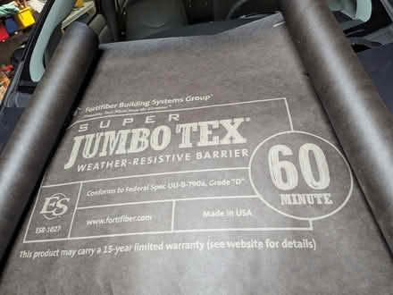 Photo of free Super Jumbo Tex building paper (94040) #1