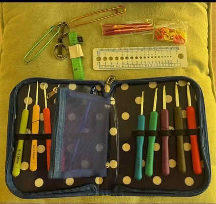 Photo of free Complete basic crochet kit in zip up case (Appleton OX13) #1