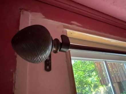 Photo of free Tan curtains and rod (Croton-on-Hudson) #2