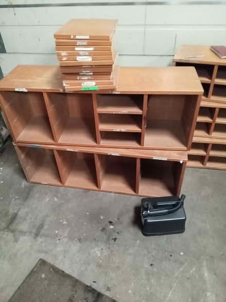 Photo of free pigeonhole shelving units (Templefields CM20) #1