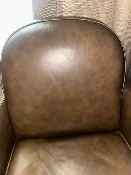 Photo of free Leather Brown Armchair - Big (Barnes) #3