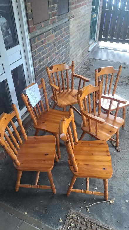 Photo of free Wooden Chairs (Gramer Close, E11) #2