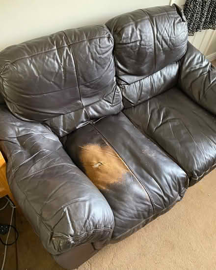 Photo of free 2 Seater Sofa & Storage Footstool (Farnborough Green GU14) #2