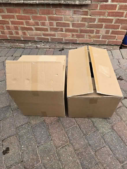 Photo of free Two large cardboard boxes ideal for moving (Waterlooville PO7) #1