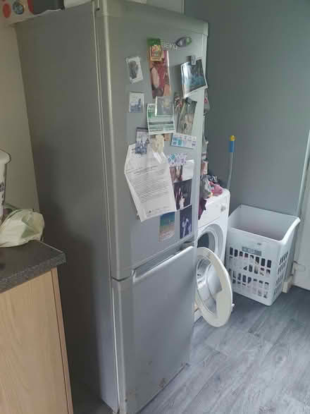 Photo of free Silver fridge freezer (SK8 Cheadle) #1