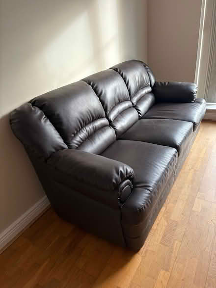 Photo of free Leather Sofa (Skerries) #2