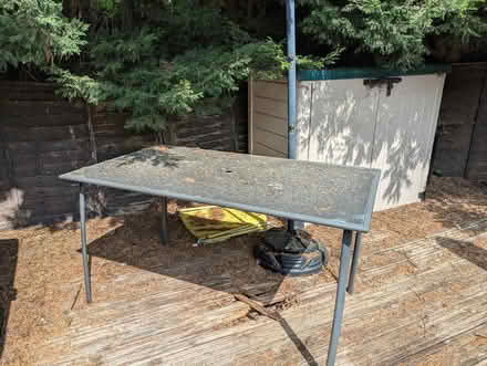 Photo of free Metal framed outdoor table (Ashburton CR0) #1
