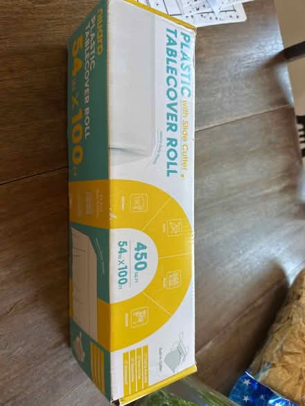 Photo of free Leftover plastic tablecover roll (Alameda West End) #1