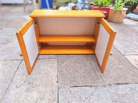Photo of free Solid Wood Bathroom Wall Cabinet with Mirrored Doors (New Marston OX3) #2