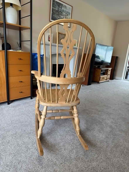 Photo of free Wooden rocking chair (Ipstones ST10) #3