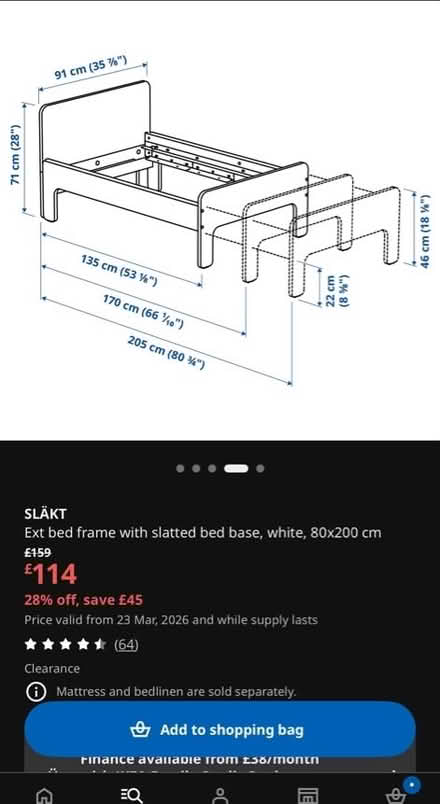 Photo of free IKEA extendable bed (Wandsworth SW18) #2