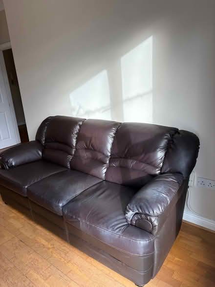 Photo of free Leather Sofa (Skerries) #1