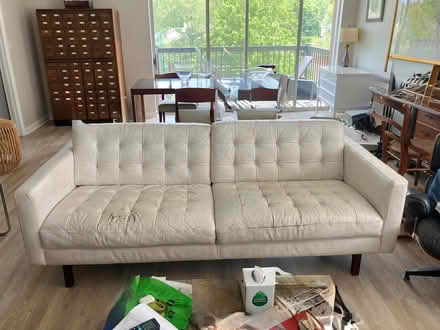 Photo of free American Leather White Couch (Chestnut Hill, Newton) #2