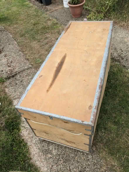 Photo of free Plywood Chest on Castors - Large - please read - to go (Racecourse IP3) #3