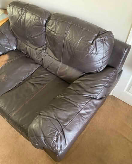 Photo of free 2 Seater Sofa & Storage Footstool (Farnborough Green GU14) #3
