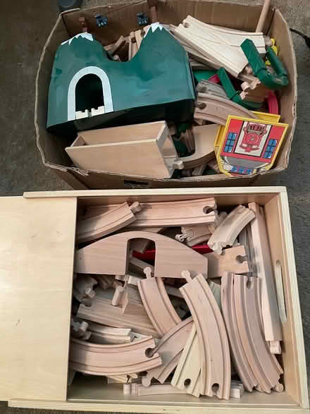 Photo of free Wooden train set (Cupertino foothills) #1