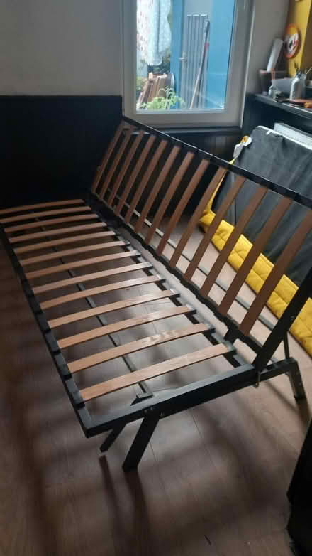 Photo of free Yellow ikea click clack sofa bed (Teignmouth ,Devon TQ14 9EP) #3
