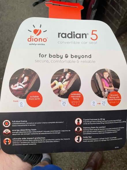 Photo of free Soon Radian 5 car seat (Bradway S17) #4