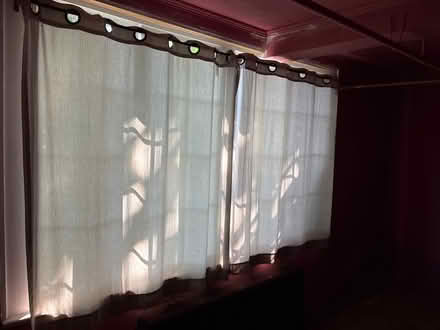 Photo of free Tan curtains and rod (Croton-on-Hudson) #1