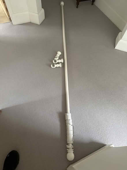 Photo of free White curtain pole (Knowle B93) #1