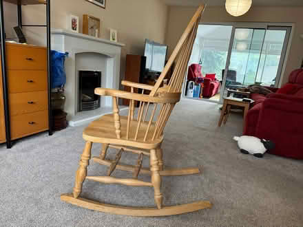 Photo of free Wooden rocking chair (Ipstones ST10) #2