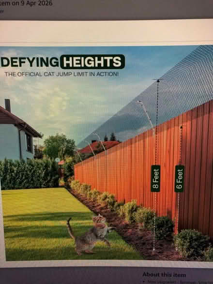 Photo of free 30 meter cat proof anti escape (Watnall NG16) #4