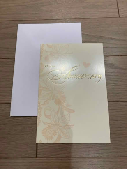 Photo of free Vintage anniversary card + envelope (Bayview/highway 7) #1