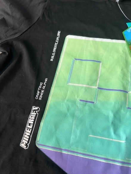 Photo of free Black Minecraft T-Shirt. 13 Years. Never Worn. (Southsea PO4) #3