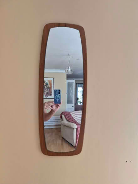Photo of free Wall Mirror, teak suround (Woodley RG5) #1
