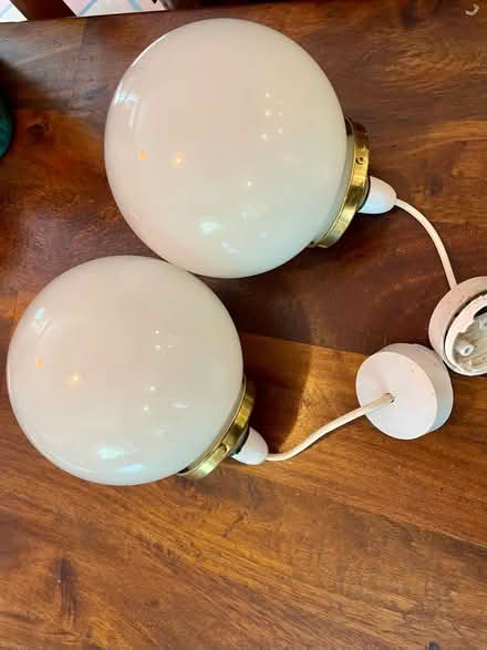 Photo of free Cream glass light fittings. (Great Asby CA16) #1