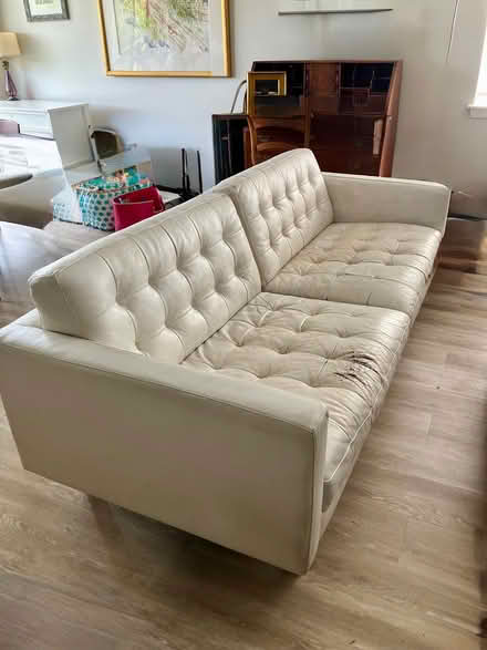 Photo of free American Leather White Couch (Chestnut Hill, Newton) #1