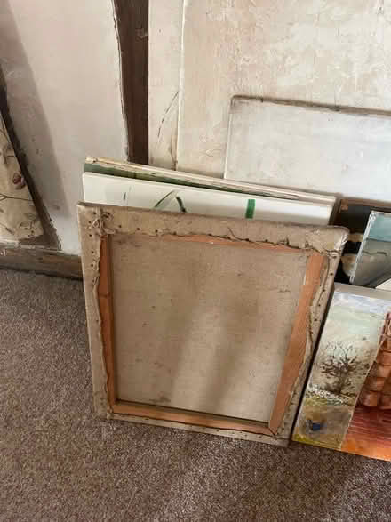 Photo of free Collection of art canvases for reuse (Kersey IP7) #2