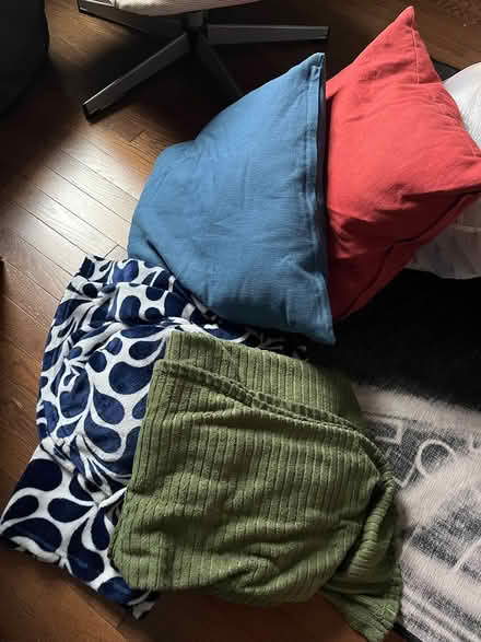 Photo of free Throw pillows and blankets (Columbia Heights) #1