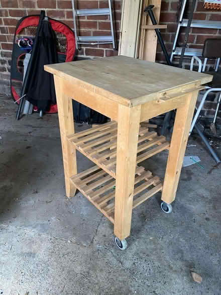 Photo of free Butcher's block table (Jesmond NE2) #1