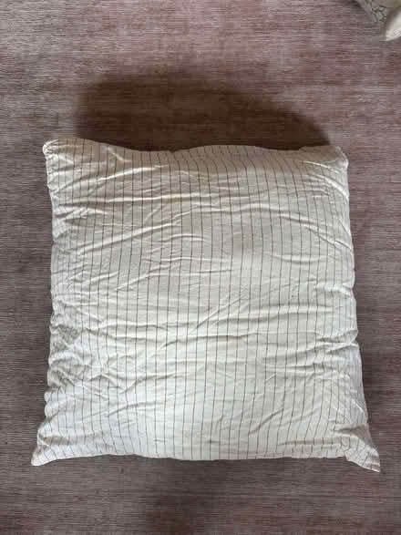 Photo of free Large square striped pillow (Bow E3) #1