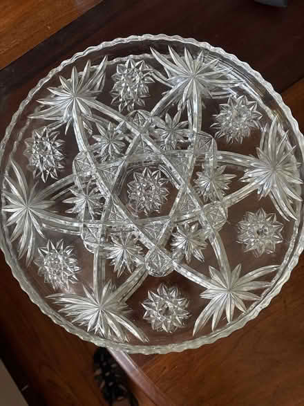 Photo of free Anchor Hocking Star of David plate (Croton-on-Hudson) #1