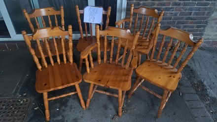 Photo of free Wooden Chairs (Gramer Close, E11) #1