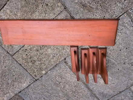 Photo of free Solid wooden wall shelf in a warm mahogany/cherry finish (New Marston OX3) #1