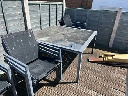 Photo of free Garden table with 8 chairs (Epping….. CM16) #2