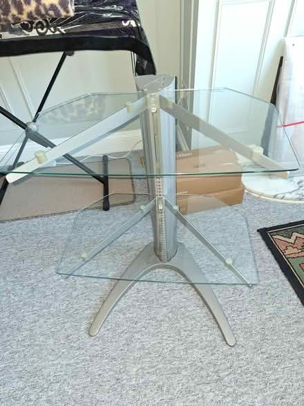 Photo of free Glass and metal shelving unit (Chelmsford, CM1) #1