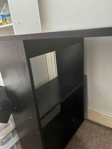 Photo of free Black desk with built-in shelves (Newham, London, E16) #4