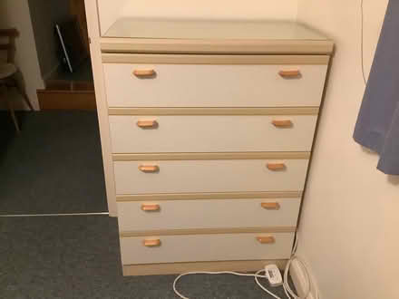 Photo of free 2 x Double wardrobes + 5 drawer chest, 3 drawer chest (The Plantation GL5) #4